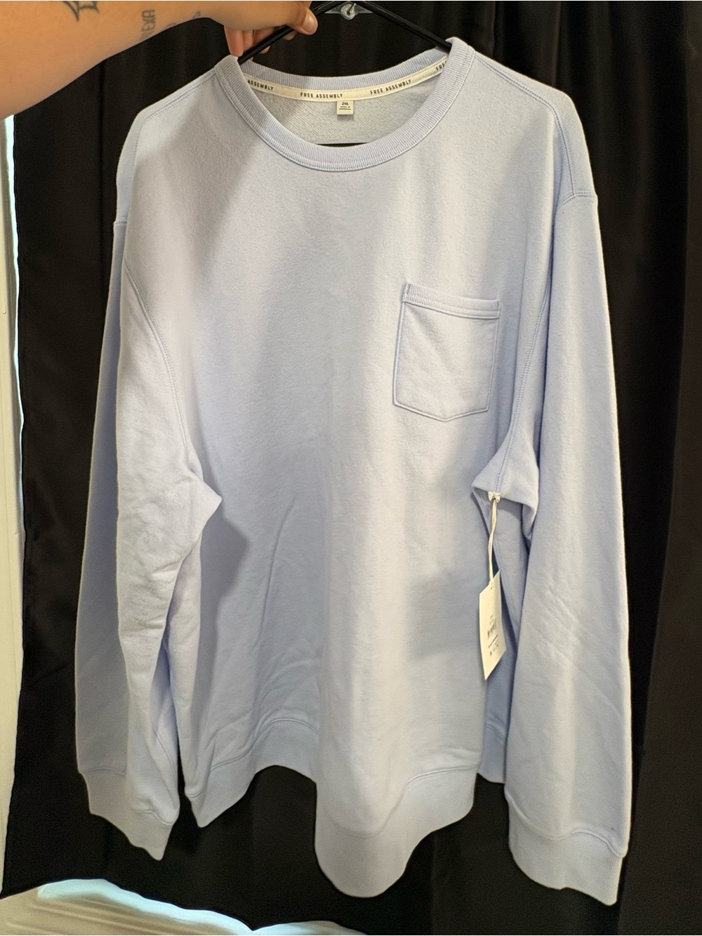 Free assembly Crew Sweatshirt with Tags